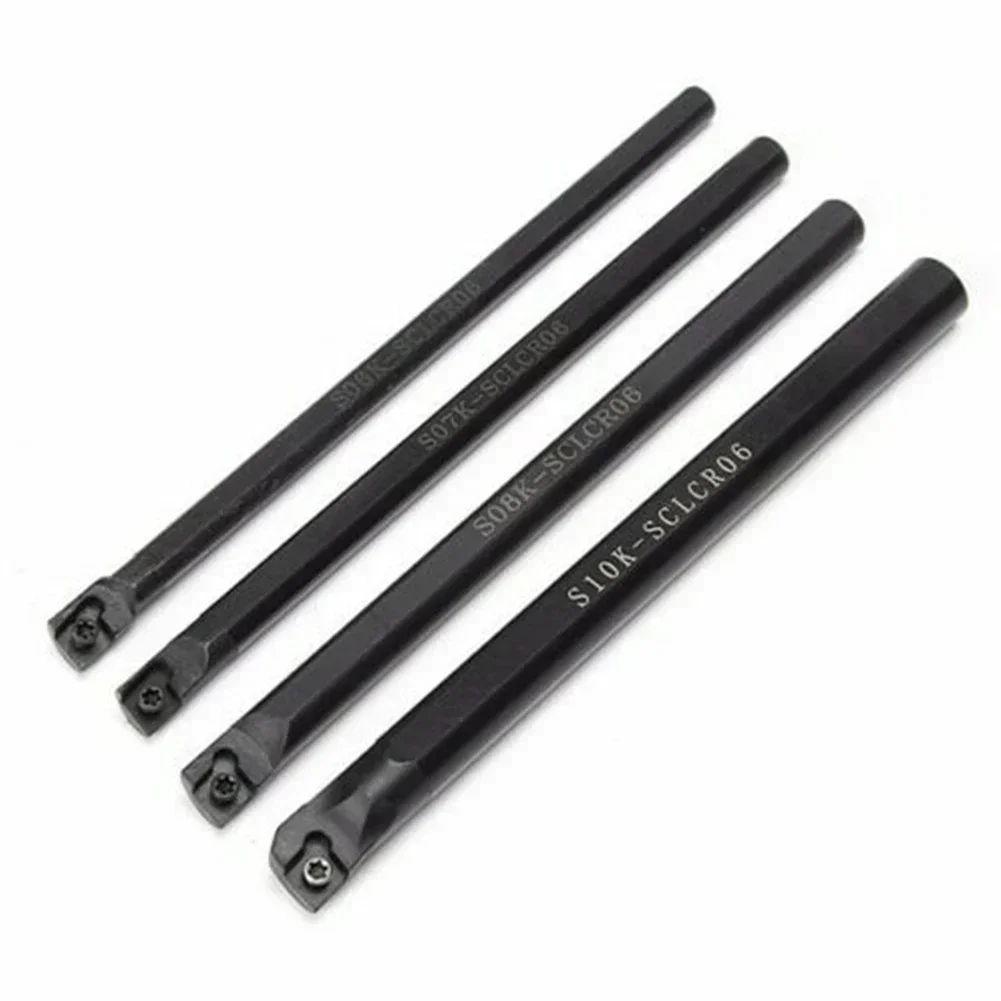 6/7/8/10mm Lathe Turning Tool Holder Boring Bar With Carbide Inserts T8 Wrench For CNC Lathe Tool Lathe Cutter