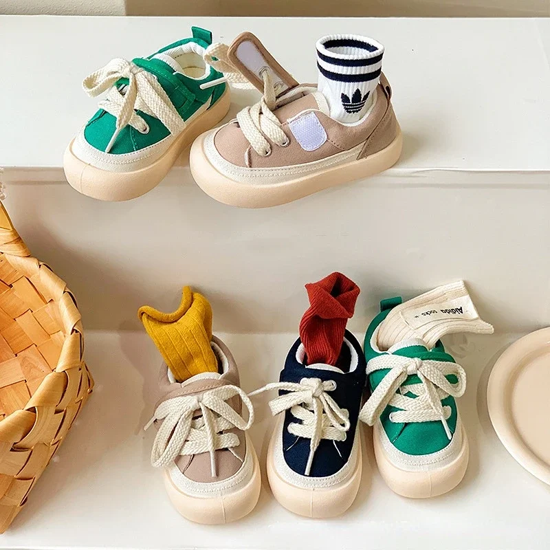 Kindergarten Baby Shoes Spring Summer New Korean Boy Canvas Shoe Versatile Kids Shoe Girls Soft Sole Casual Shoe Tide Zapatillas