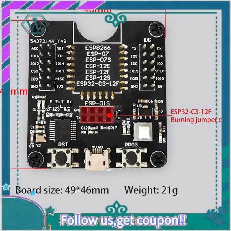 Upgraded 1 Pcs ESP8…