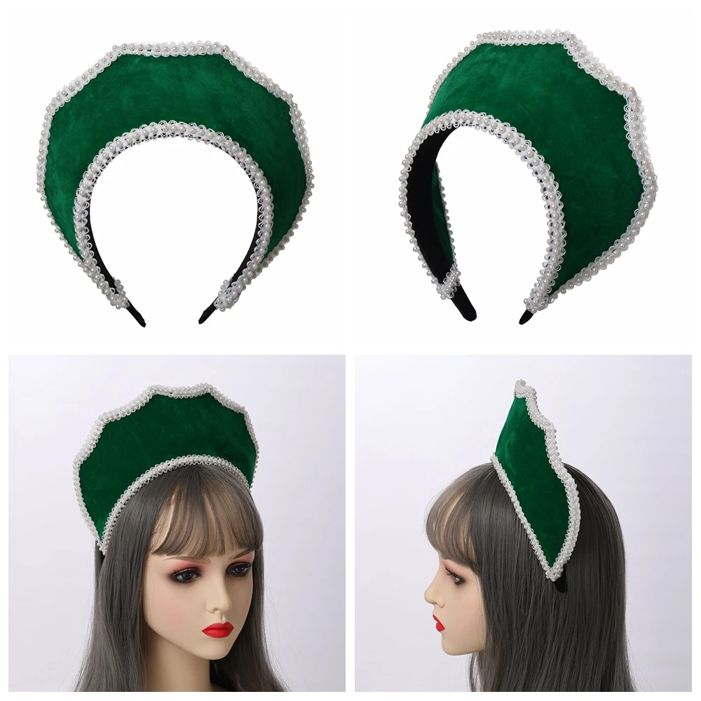 Mittelalterliche Göttinnenkrone Kopfschmuck Königliche Französische Königin Frauen Cosplay Accessoires Haarreif – Detail 4