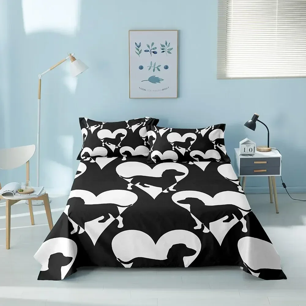 

Cartoon Cute Pet Dog Comfortable Duvet Quilt Cover Pillowcase Bedding Set Children Bedroom Decoration Home Textile