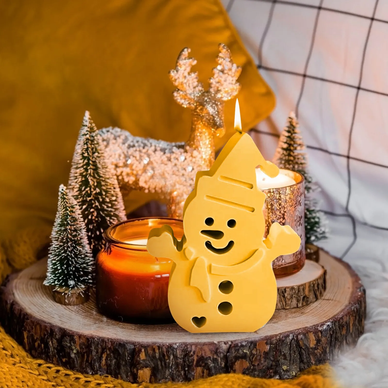 Sneeuwpop Kaars Siliconen Mal - Candle Mold Silicone recensie en prijs