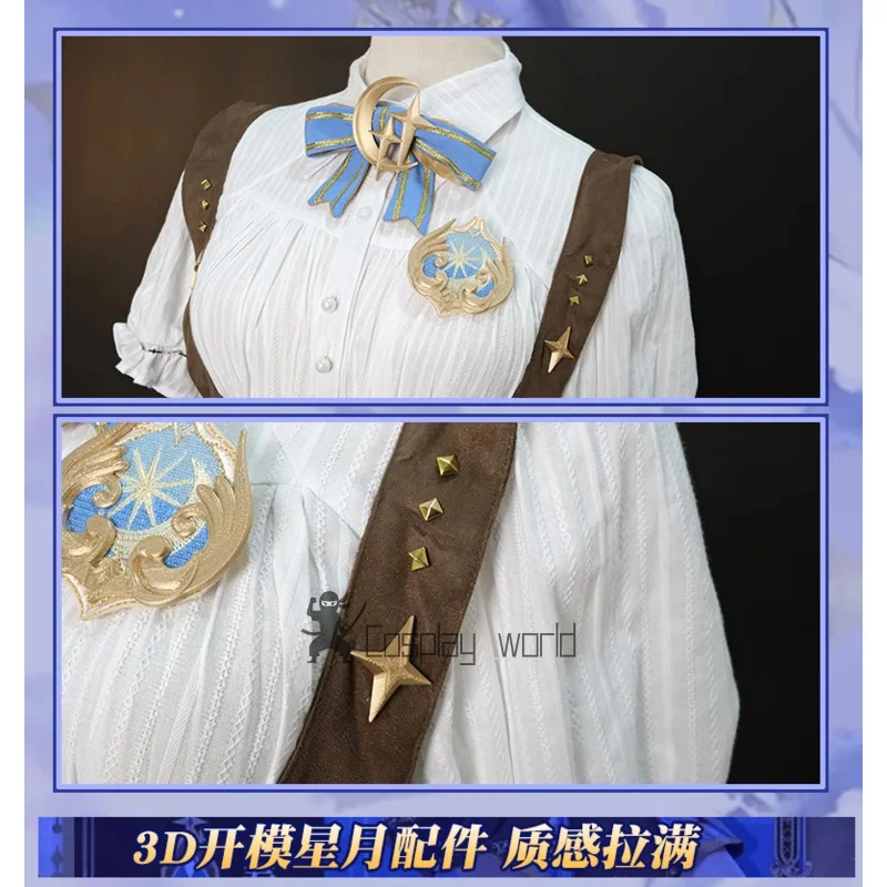 Cyra Cosplay Costume Naraka: Bladepoint‌ Dress Accessories Performance Carnival Halloween Party Role Play Uniform for Women