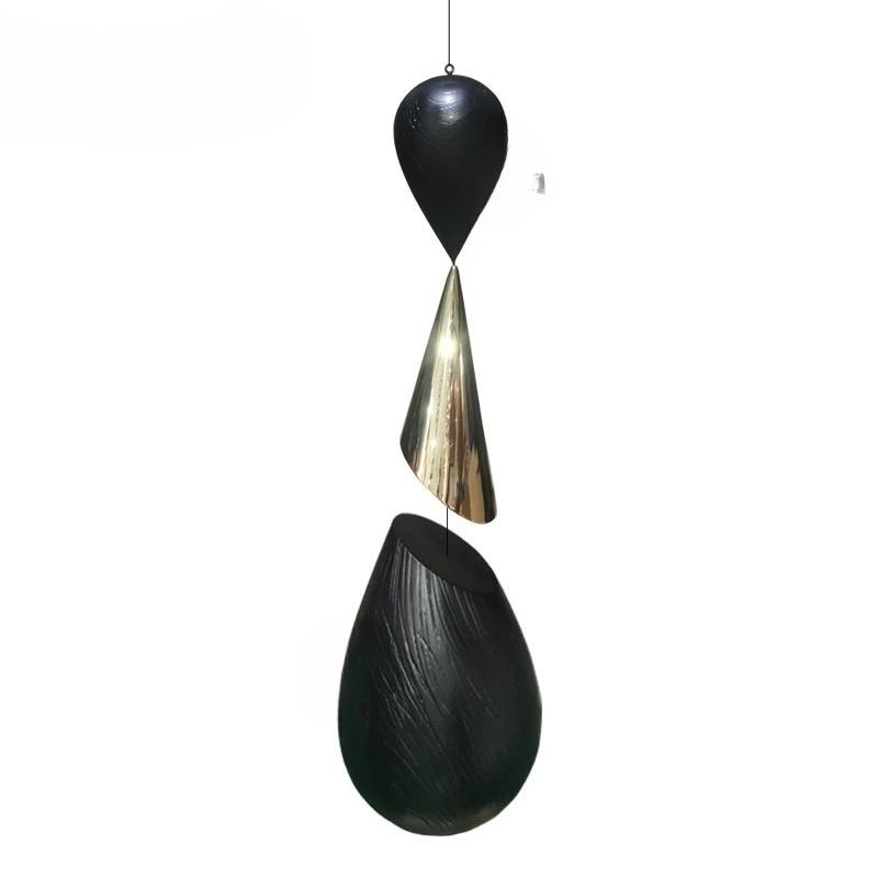 Sales office pendant FRP sculpture water drop club hotel lobby ceiling soft decoration marketing center pendant