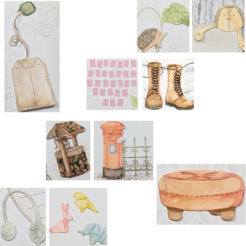 Pretzel Butterfly Stool Mailbox Metal Cutting Die DIY scrap booking bullet journal craft supplies stamp photo album card making