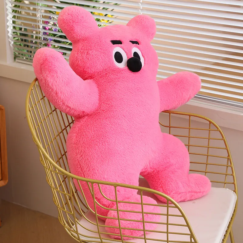 1pc 60/80/100cm Cute Bear Plush Cushion Cushion Kawaii Decoration For Friends Classmates And Colleagues Beautiful Gifts