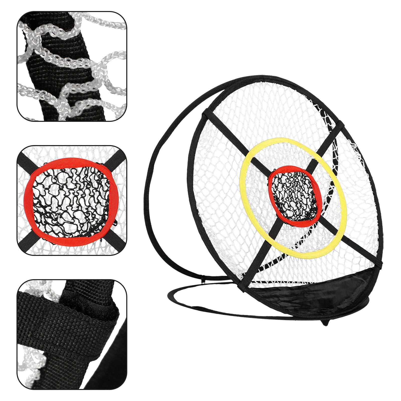 

BESPORTBLE Golf Practice Net Folding Cage Chipping Bag Black Polyester