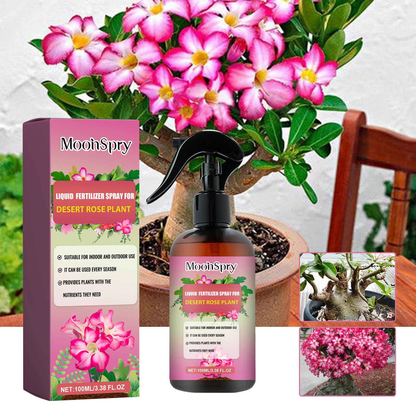 Desert Rose Fertilizer Spray; Desert Rose Special Fertilizer Soil Nutrient Seedling Strengthening Fertilizer