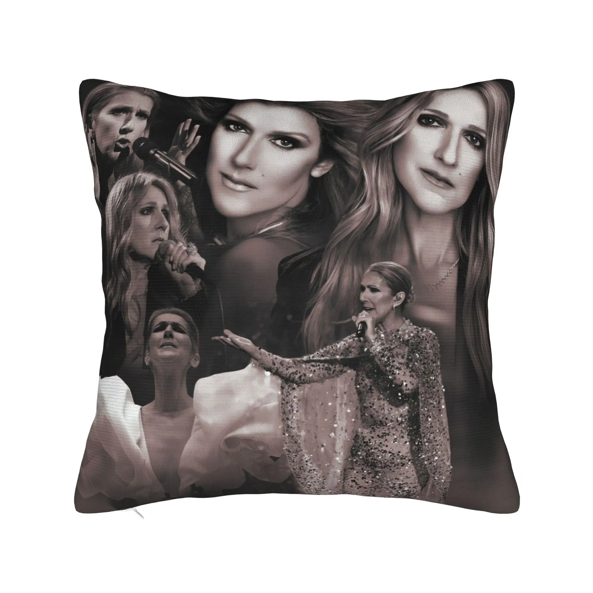 Celines Dions Paris 2026 Tour (1) Pillow Cover  Comfy Cushion Cover Vintage Pillow Case For Living Room Sofa