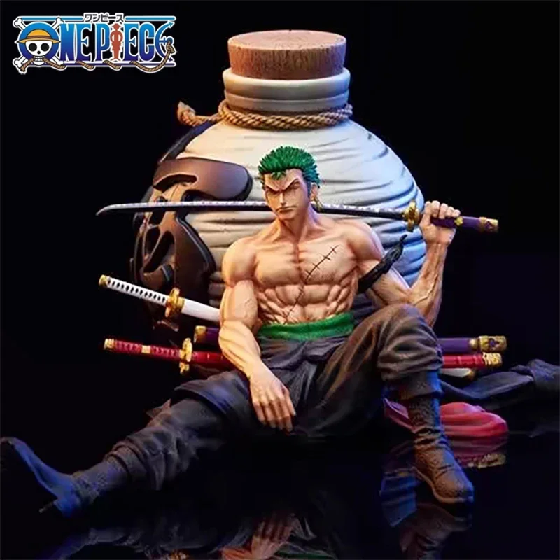 Anime One Piece Action Figure Bottle Roronoa Zoro 2 Years Later Figurine Collection Pvc Model Statue Doll Desk Decor Toy Gift