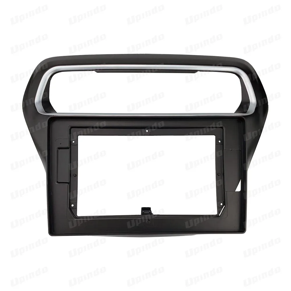 For Ford Escort 2014+ 2 Din 10.1 Inch Fascia Panel Frame Dashboard Trim Kit ABS+PC Plastic for Car Radio Installation