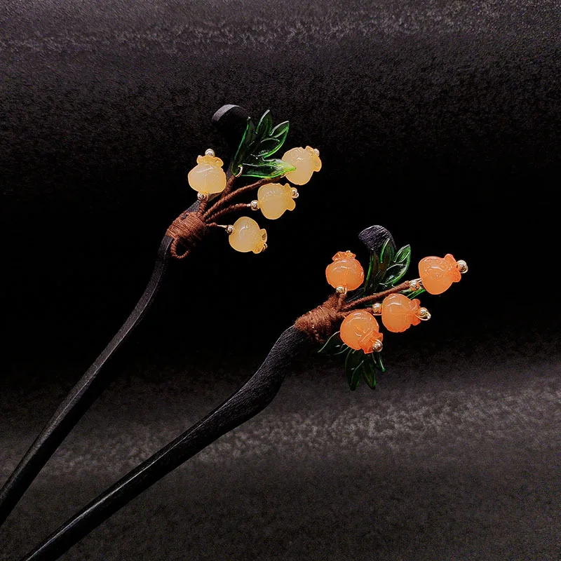 

High-end niche ancient-style love bags, wooden hair clips, retro high-end style hair accessories and hair clips