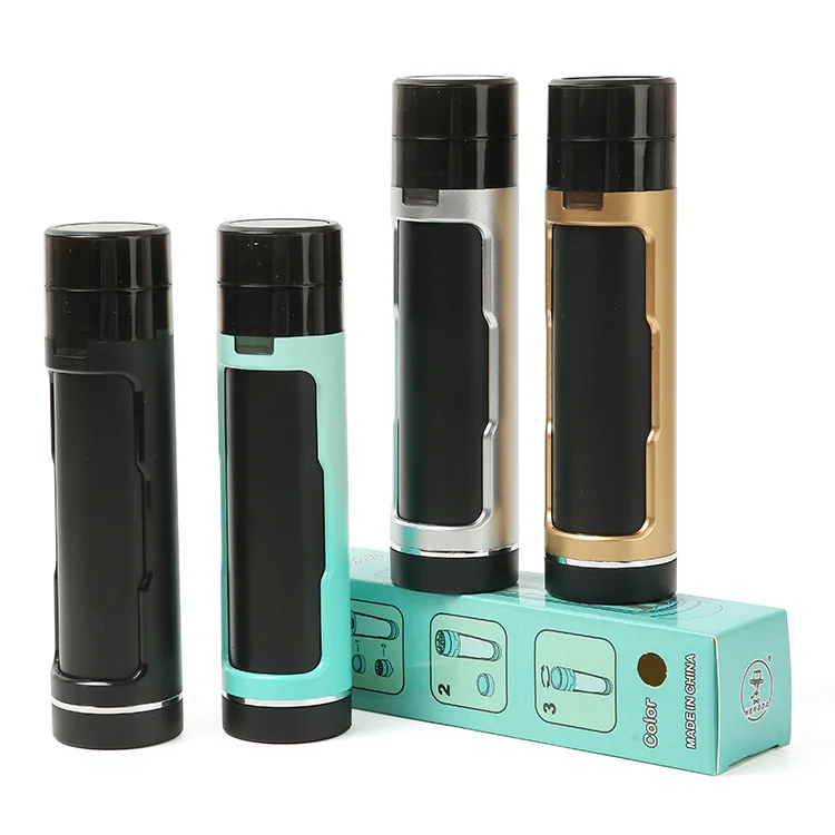 Manul Herbal Grinder for Smoking Plastic Filler Pre Rolled Dry Herb Grinder Cone Tube Case Double Black Silver