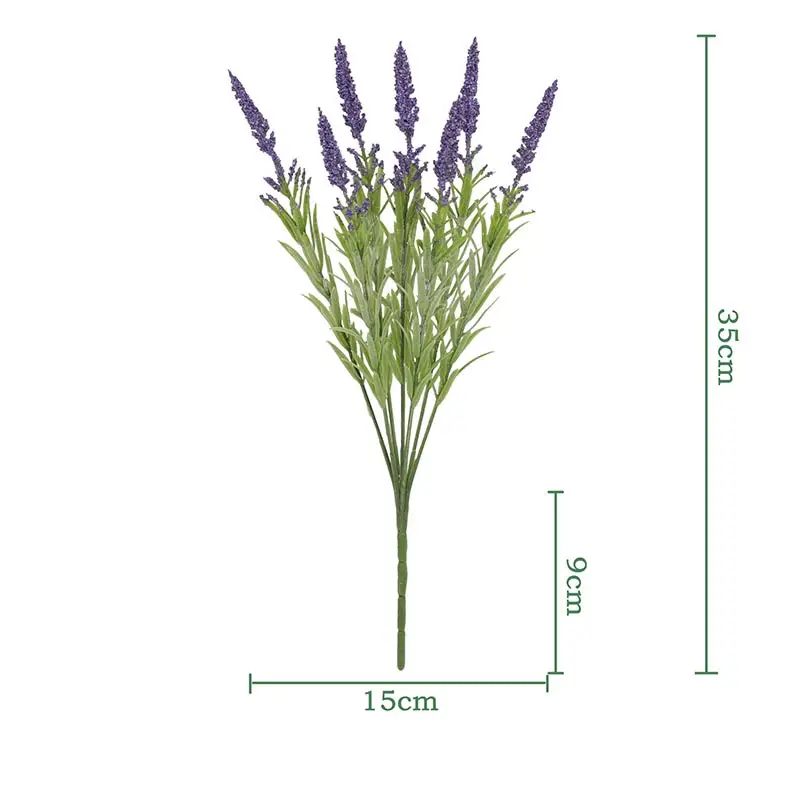 Artificial Flowers Foam Lavender Bouquet Christmas Wedding Home Decoration Indoor Outdoor Home Office Table Arrange Fake Plants
