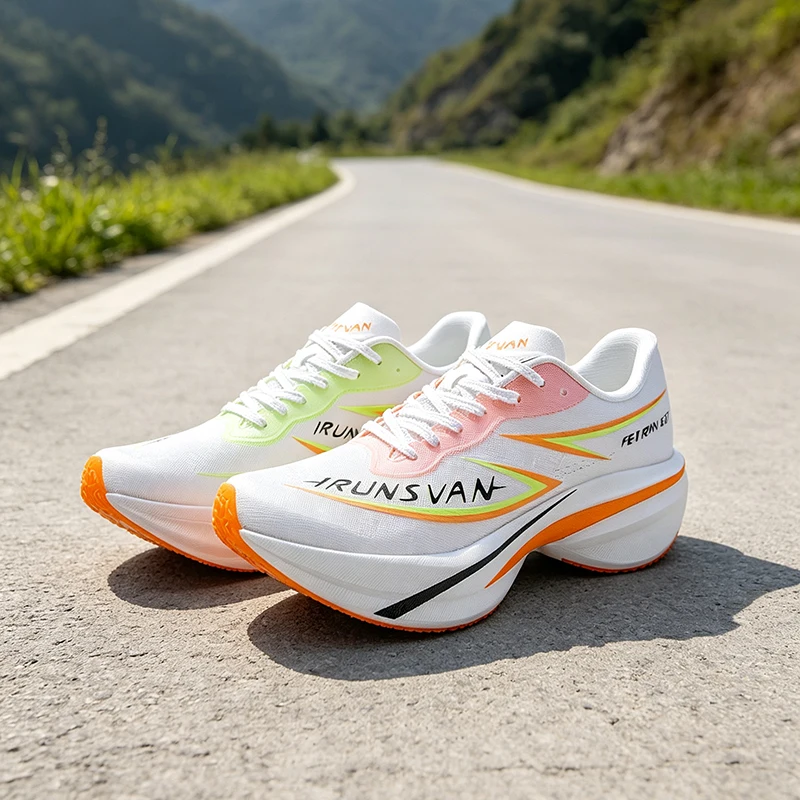IRUNSVAN Carbon Plate Racing Shoes Long-Distance Marathons Wear-Resistant Anti Slip Cushioned Rebound Sports Running Shoes 106