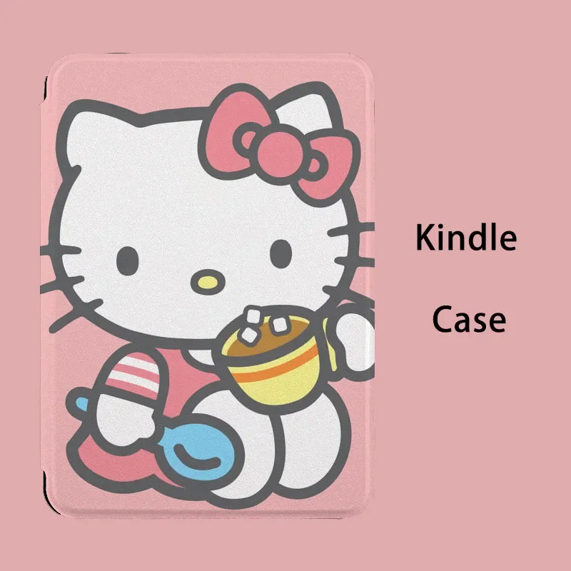 Sanrio, Hello Kitty для Kindle 10-го поколения Paperwhite 5 4 3 2 1 6 дюймов, мягкий силиконовый чехол-подставка, чехол-книжка с функцией