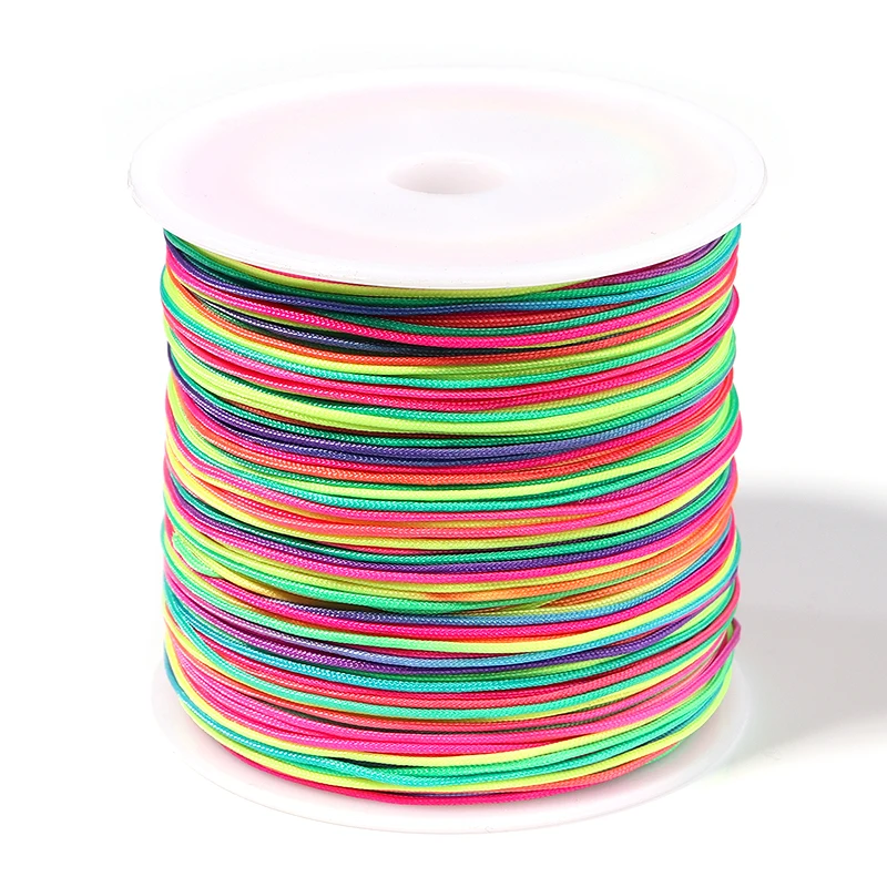 90m/rol 0,8m # 72-nylon draadkoord voor het maken van sieraden Handgemaakt geweven touw Jade draad armband ketting handgemaakt ambacht
