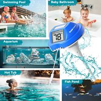 BALDR Solar Pool Thermometer IPX7 Waterproof Thermometer For Ponds,Hot Tubs,Hot Spring