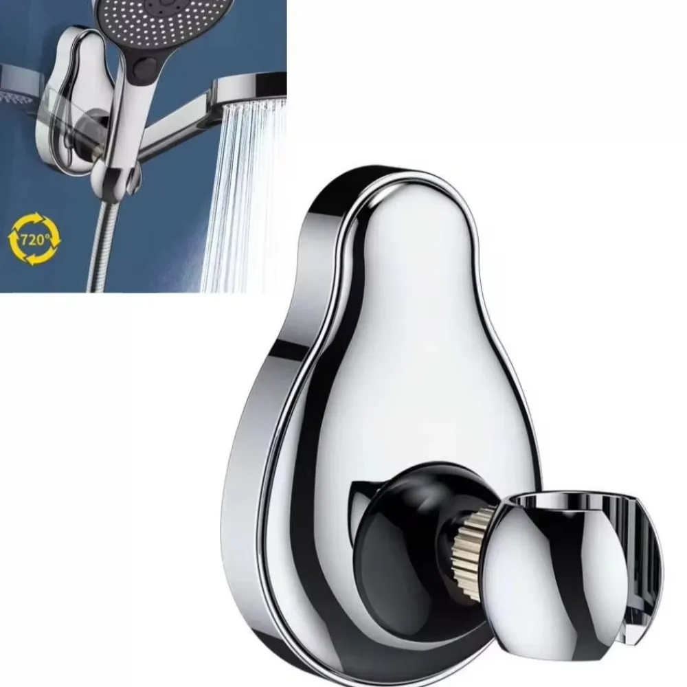 

Useful Self-adhesive Shower Head Holder Adjustable Wall Mounted Handheld Sprayer Support Showerhead Bracket Bathroom Accessories