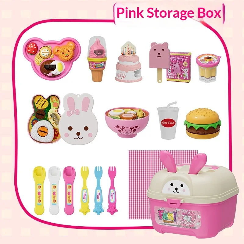 Pudding Feeding Toy Jelly Strawberry Pudding Storage Box Set Toy