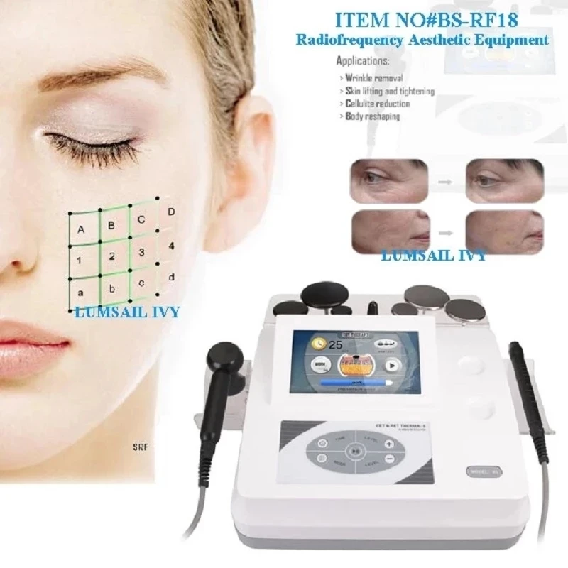 Professional Tecar Treatment Monopolar Radio Frequency Diathermy RET CET Indiba Body Sculpting Facial Lift Firming Machine