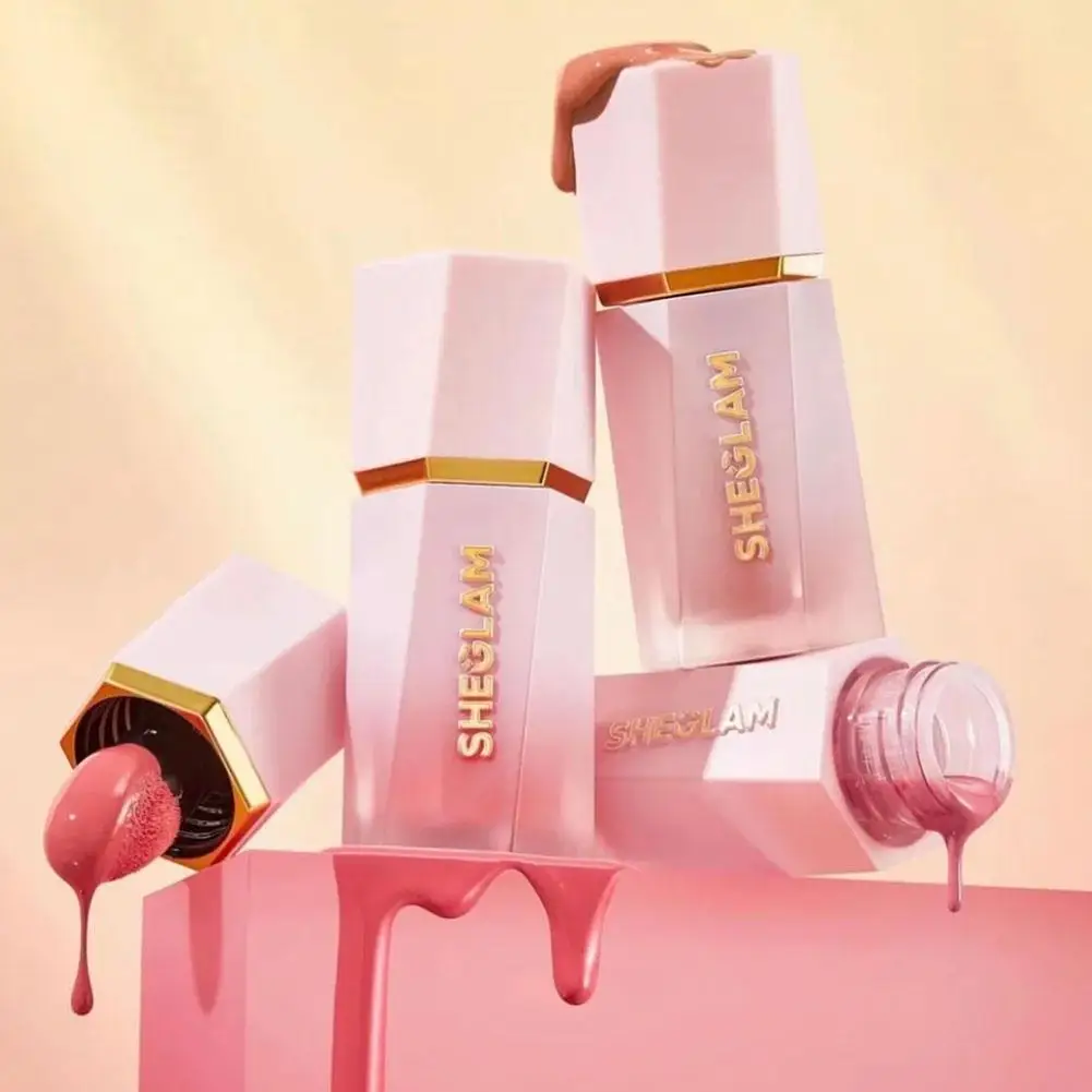 SHEGLAM マットリキッドブラッシュ 長持ち 韓国製 多用途 ナチュラルブラッシャー 防水 フェイシャル栄養メイクツール