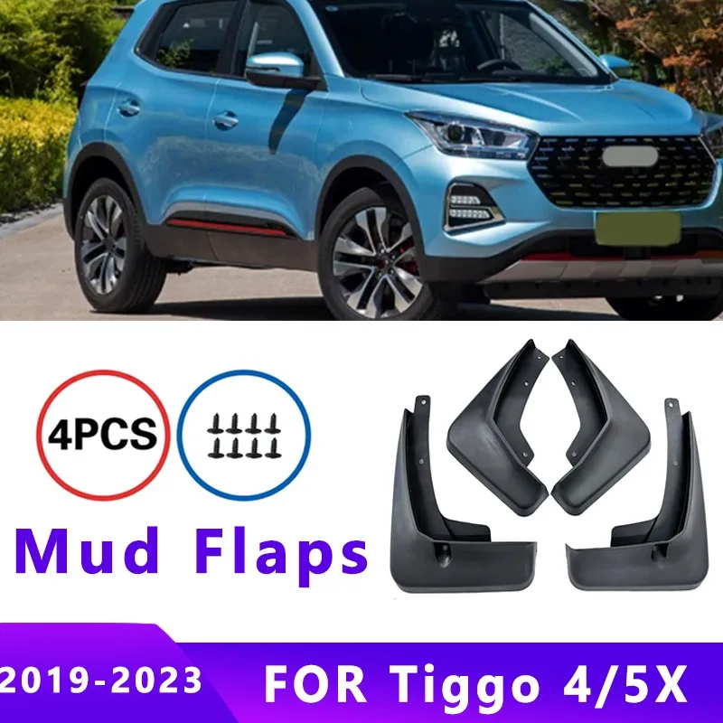 

Mud Flaps Fit for CHERY Tiggo 4/5X 2019-2023 Mudguards Tire Fenders Splash Proof Accessories Wheel Guards 4ps