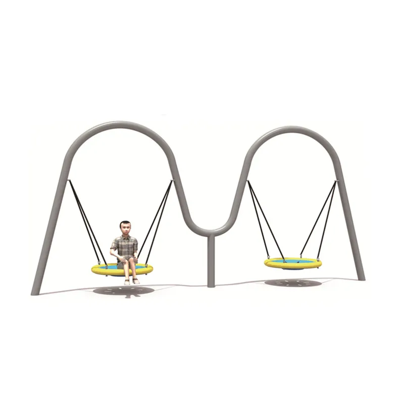 Outdoor Durable Double Swing Chair Garden Swing Children's and Adult Playground Equipment