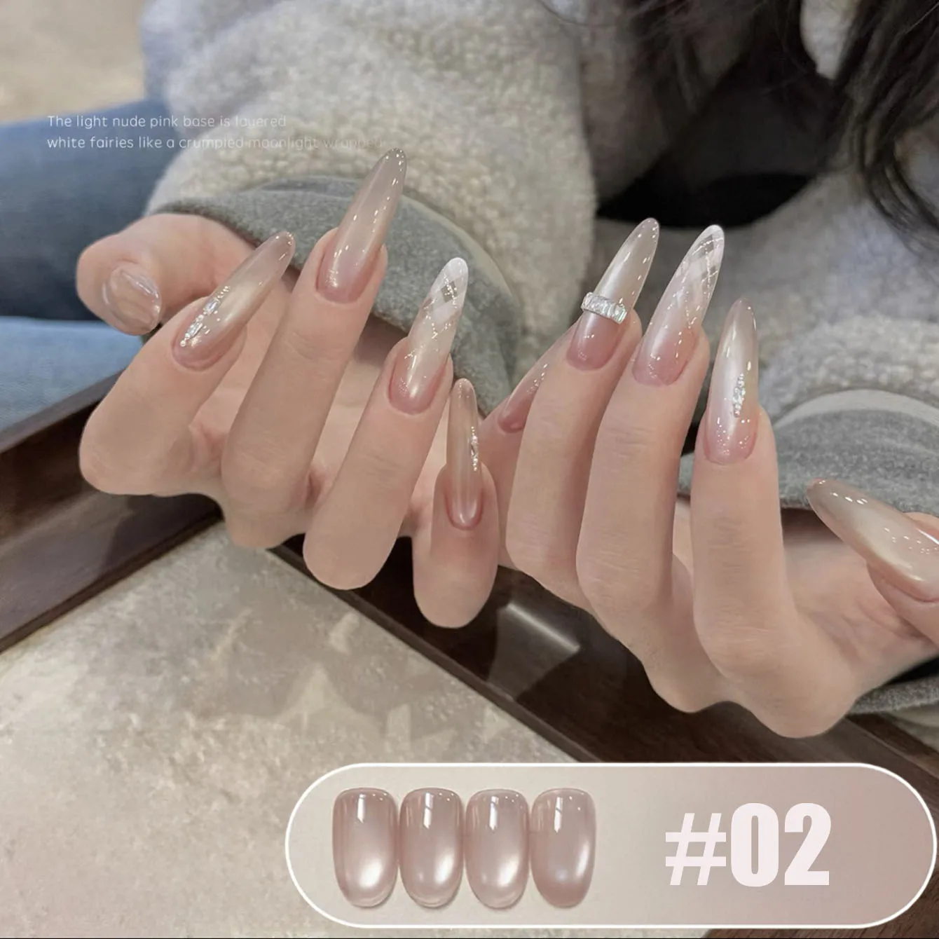 MIANEL 10ML 2026 Neuer Schneeweißer Märchenland 3-Farben Katzenauge Gel-Nagellack Funkelnder Goldschimmer Rosa Satin Glasperlen Nagelkunst – Detail 13
