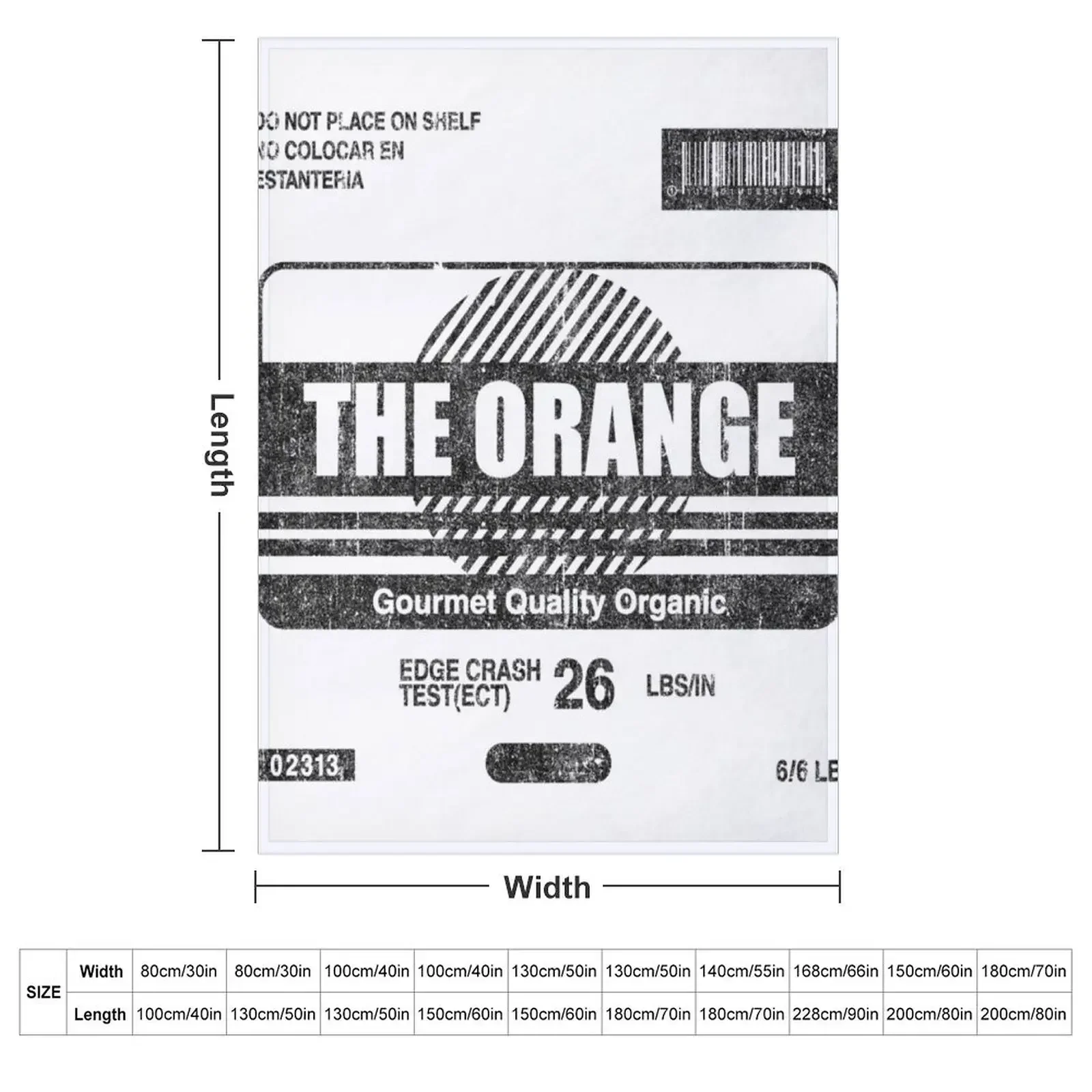 The Orange - MGS Cardboard Box Throw Blanket Soft Beds Furry heavy to sleep Travel Blankets
