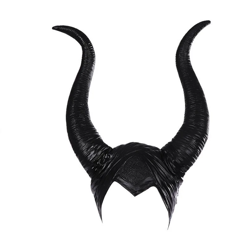 Halloween Prestaties Kostuum Maleficent Hoorns Vrouwen Party Volwassen Cosplay Masker Hoofddeksel Hoed Carnaval Heksenhelm