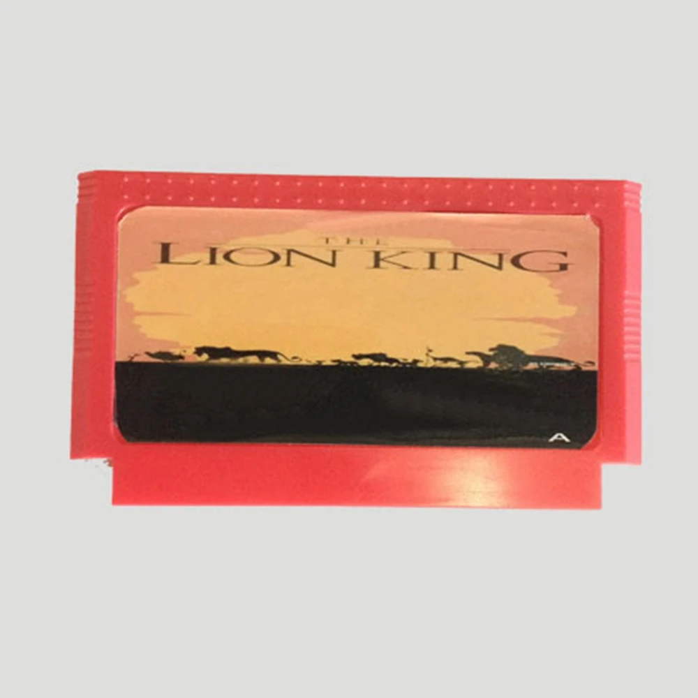 Lion King kartu permainan 60 Pin, untuk pemutar Video Game 8 Bit