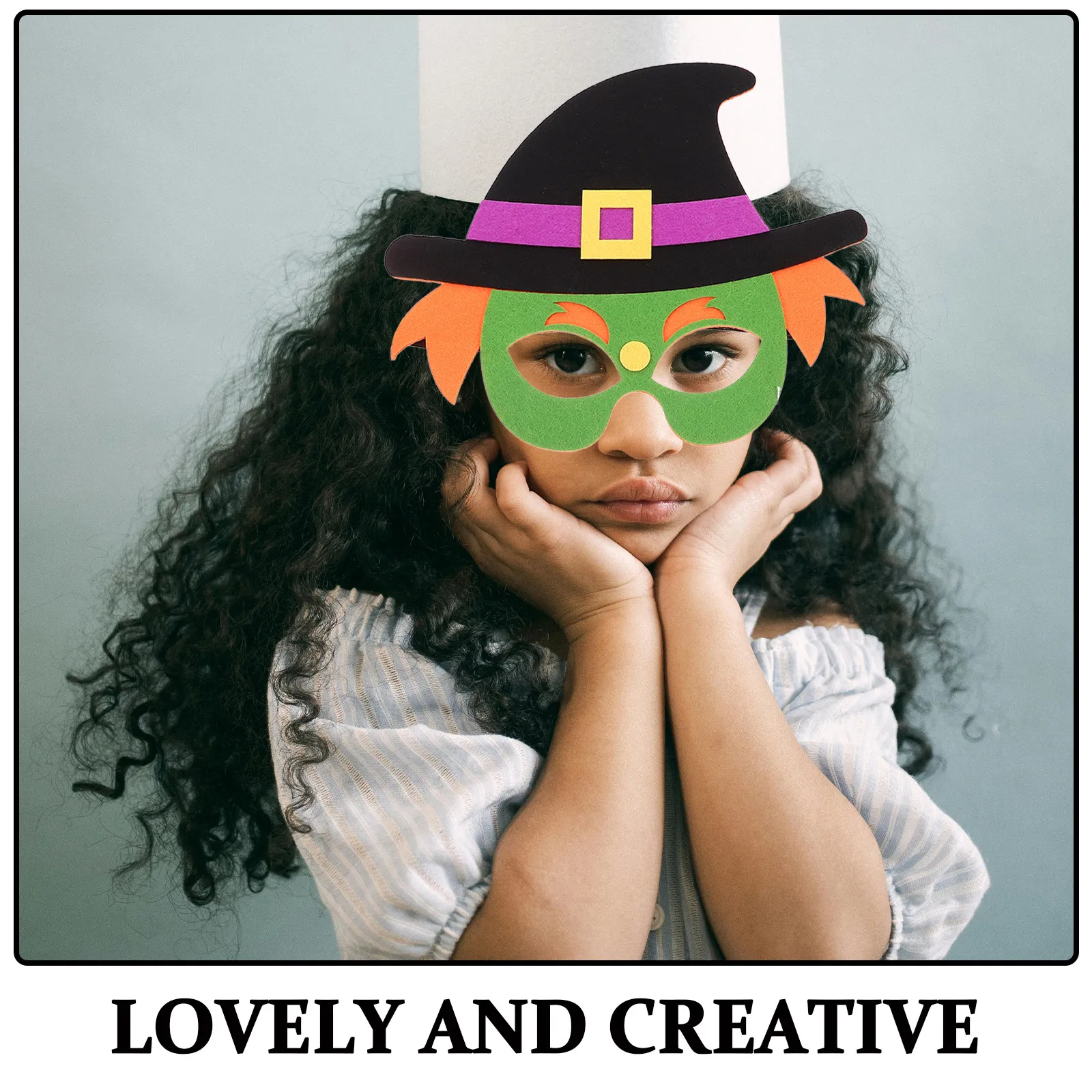 4Pcs Reinforced Felt Halloween Eye Mask Set Animal Themed Party Mask for Dancing Festival Cosplay Role Play Performance Supplies