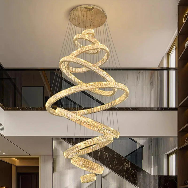

Modern Home Decor Led Lights Pendant Light Lamps Forstaircase Chandeliers For Living Room Hanging Light Indoor Lighting