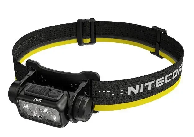 NITECORE NU43 1400Lumens Rechargeable Headlamp Battery Built-in 3,400mAh Li-ion Battery Beam color White+Red Light image 3