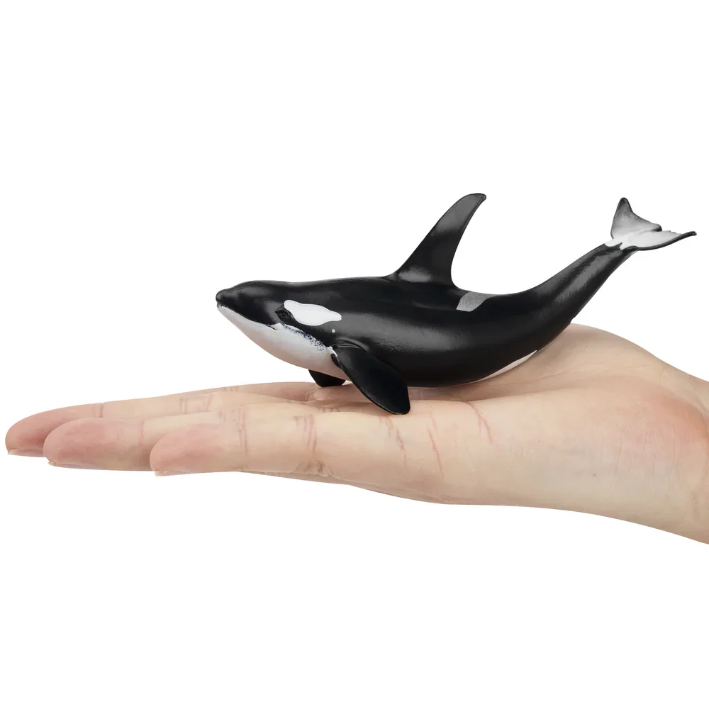 Toymany Simulation Orca Polar Animal Model Toy Mini Figures Dolls Action Figurines Toys for Children Gift Cake Decoration