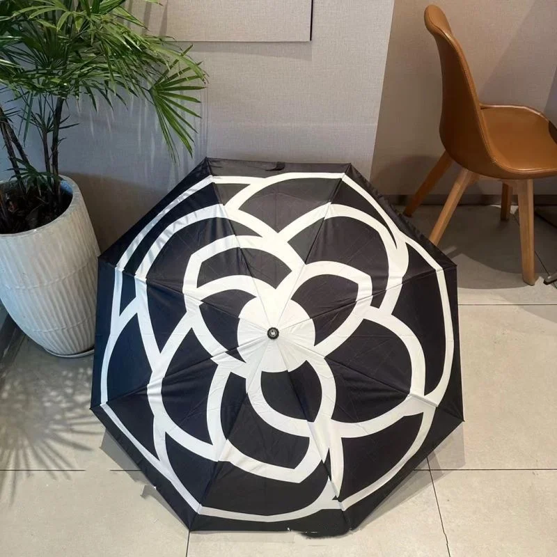 new-camellia-automatic-black-lining-sun-umbrella-3-fold-rain-sun-parasol-lightweight-uv-protection-travel-umbrella-for-women