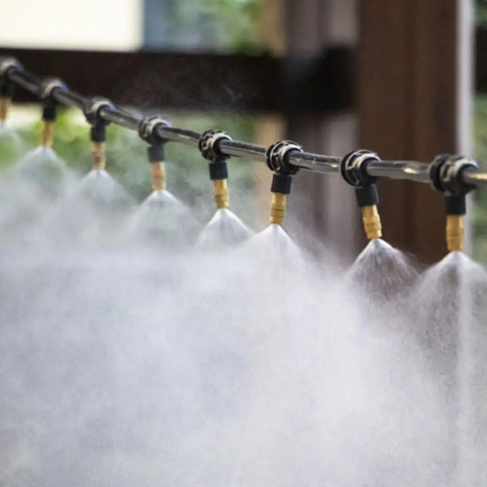 Water Spray Tool Cooling Misting Nozzle Dedusting Copper Spray Sprinkler Adjustable Micro Sprayers Spray Sprinkler