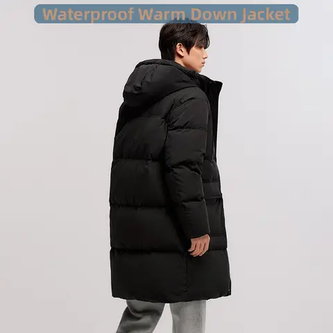 Semir Kurtka puchowa męska 2024 Nowa wodoodporna gruba odzież wierzchnia długa odzież zimowa para