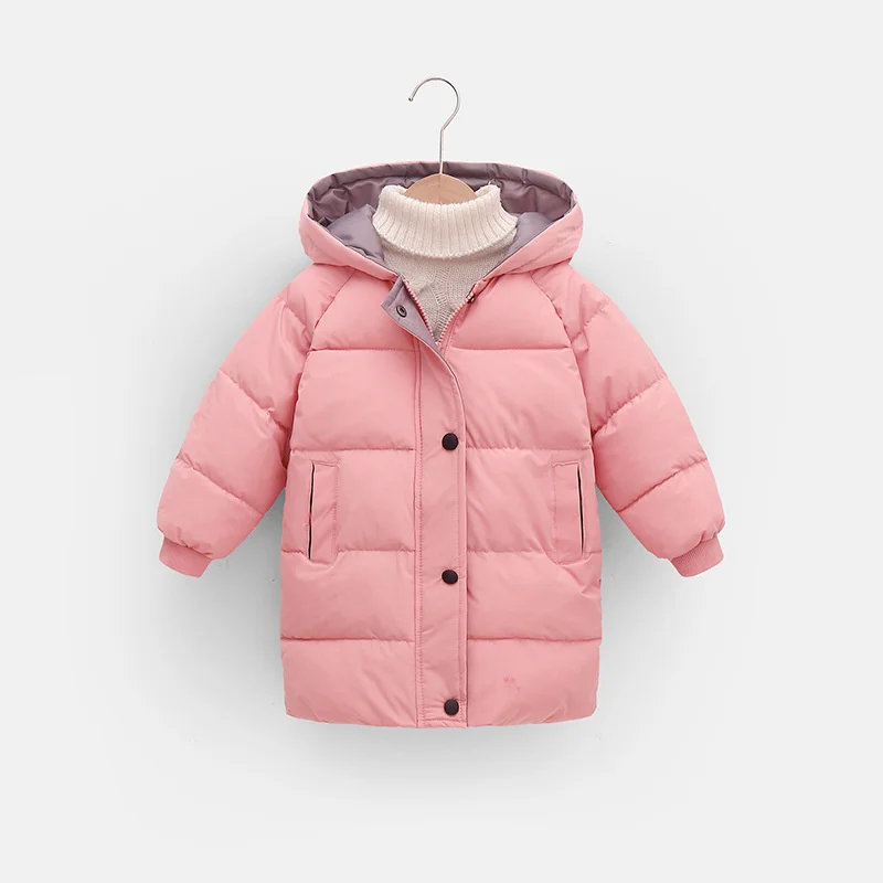 winter dress coats for juniors Winter Kids Snow Down Coats for Kids With Hooded Toddler Girls Dress Coat Jacket Kids Long Sleeve Button Trench Pocket Long Winter Peacoat Outerwear for 6-7 Years