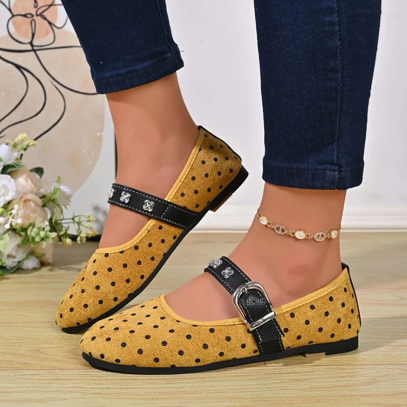 Designer Women Mary Jane Shoes Flats Sport Sneaker Buckle Loafers Shoes 2026 Autumn Trend Walking Running Shoes Ballet Zapatos - view 5