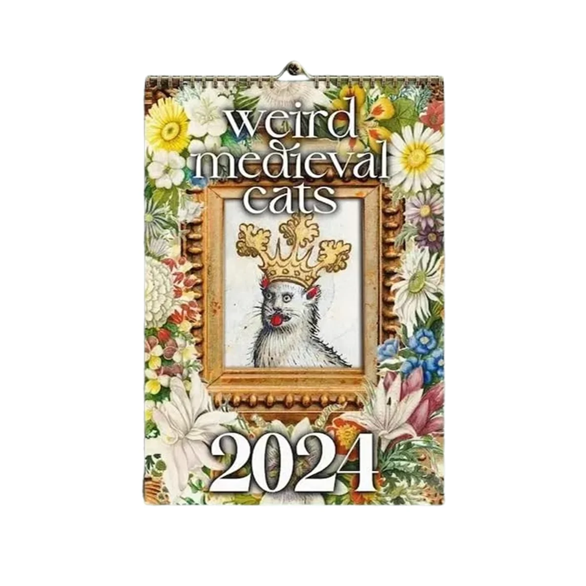 

Weird Medieval Cats Calendar 2024 Calendar 12 Month Wall Calendar Hangable for Office Home Gift Coated Paper A