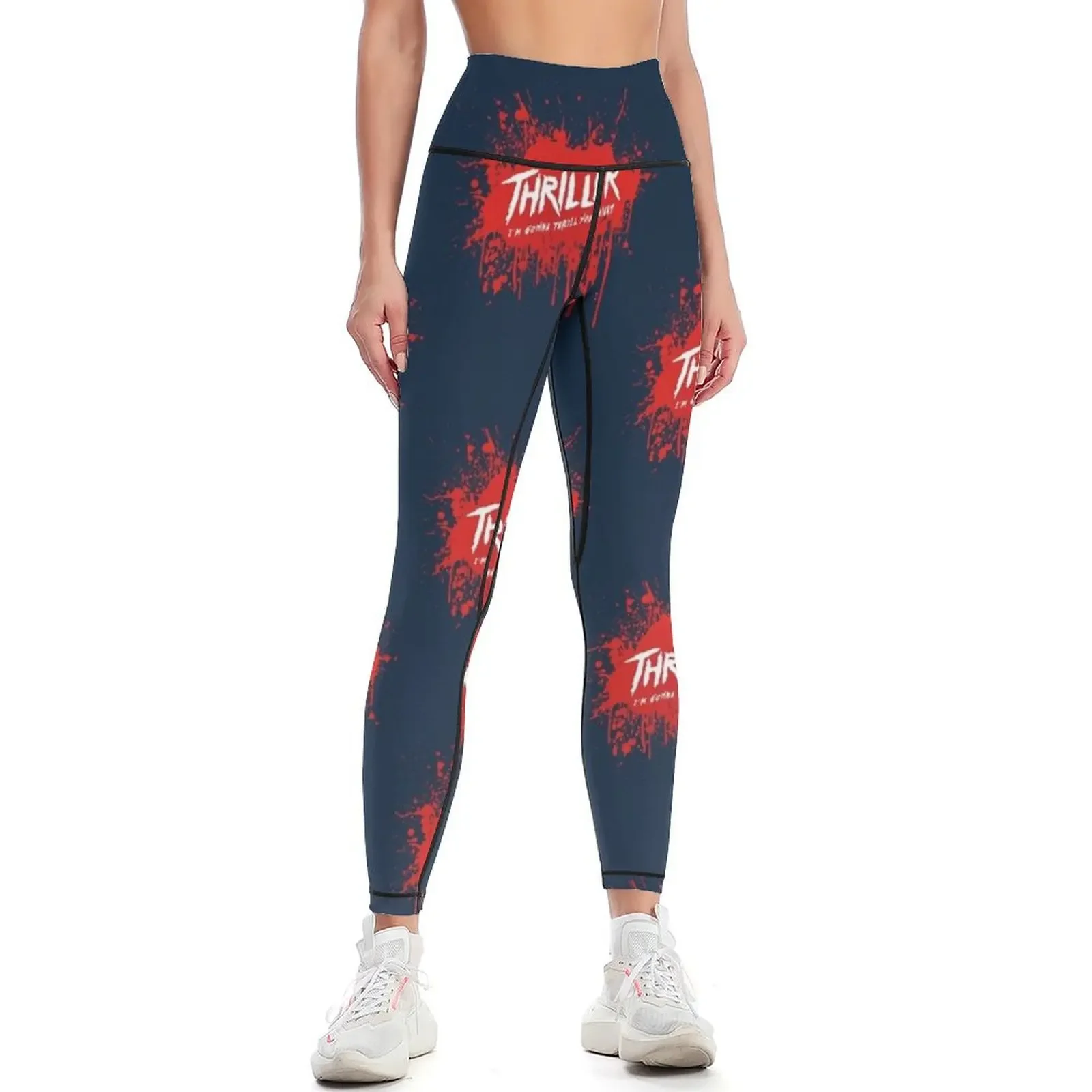 

THRILLER - thrill you tonight (blood) Leggings Clothing fitness Women's gym gym's sportswear Womens Leggings