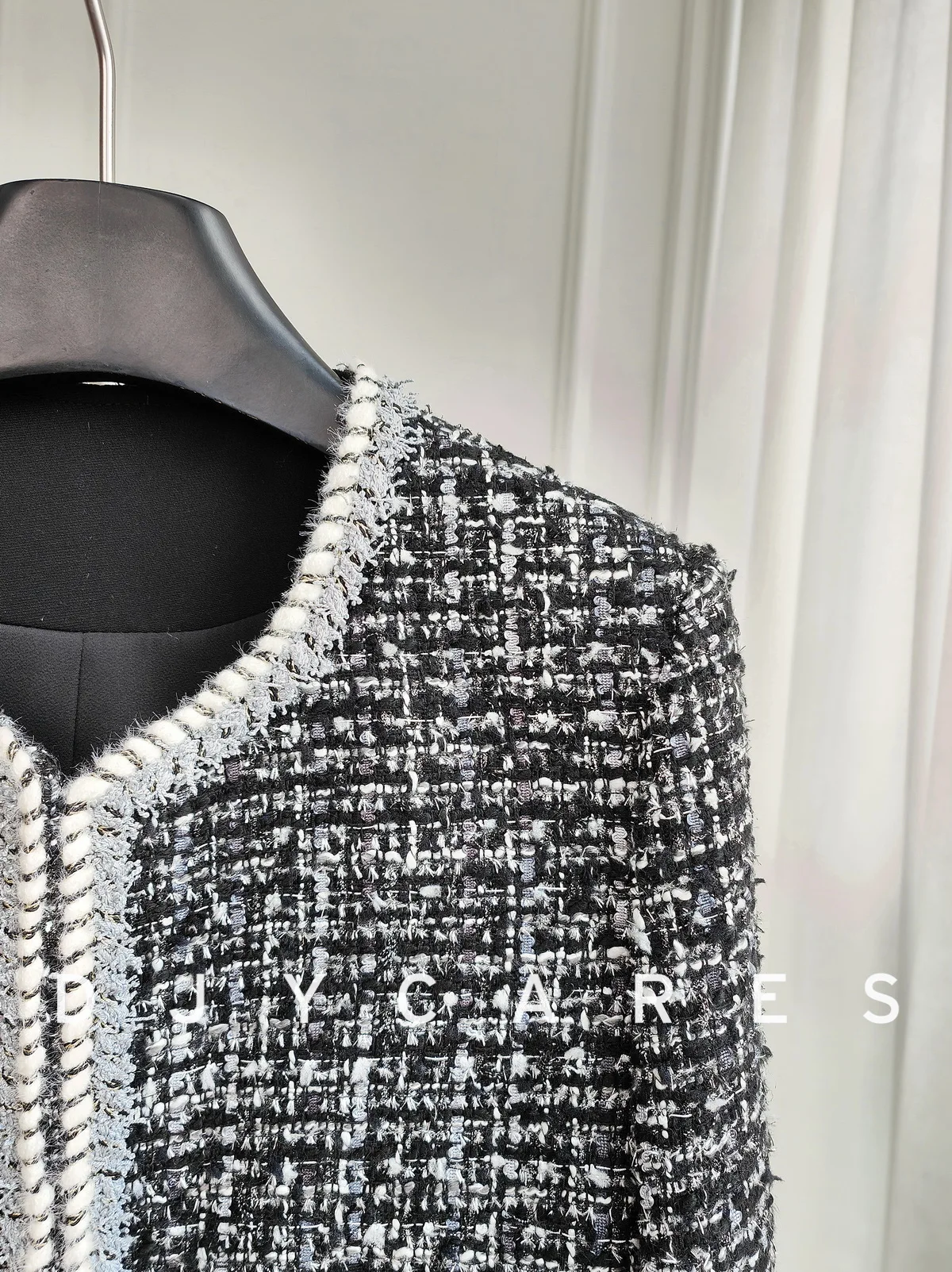 تصميم جديد للصناعة الثقيلة معطف أسود رمادي قصير مقاس كبير #3