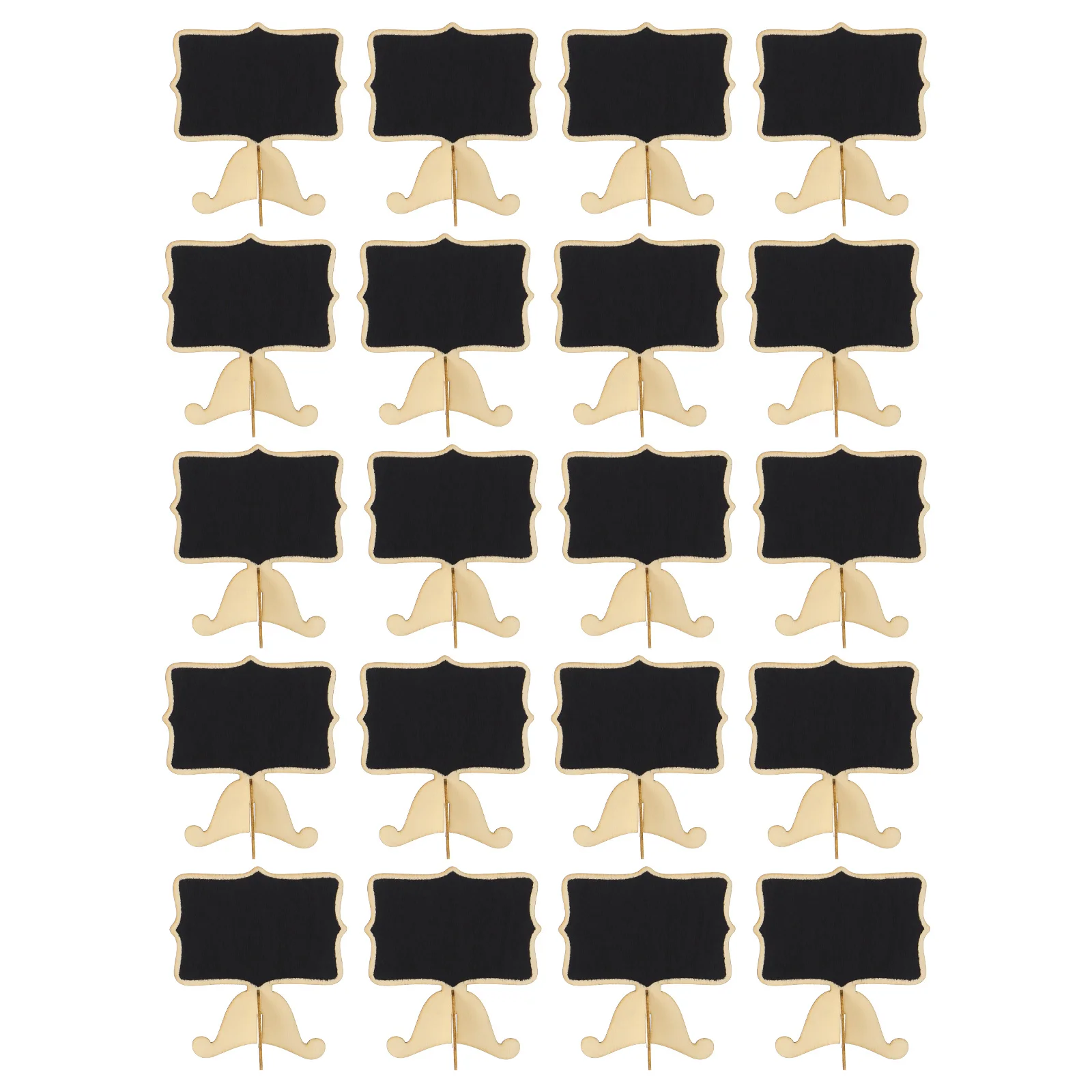 20pcs Message Board Small Blackboard Decor For Wedding Party Kitchen Garden Use Memo Reusable Chalkboard Display Sign Holder