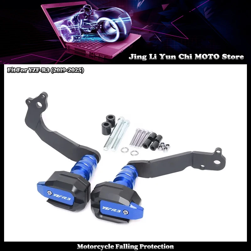 

Fit For YAMAHA YZF-R3 YZFR3 2019-2025 Motorcycle Falling Protection Frame Slider Fairing Guard Crash Pad Protector YZF R3 2024