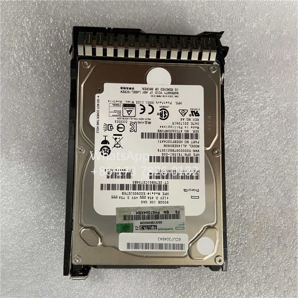 

900GB For 785069-B21 785411-001 900G 12G 10K SAS 2.5 GEN8 G9 Server Hard Disk