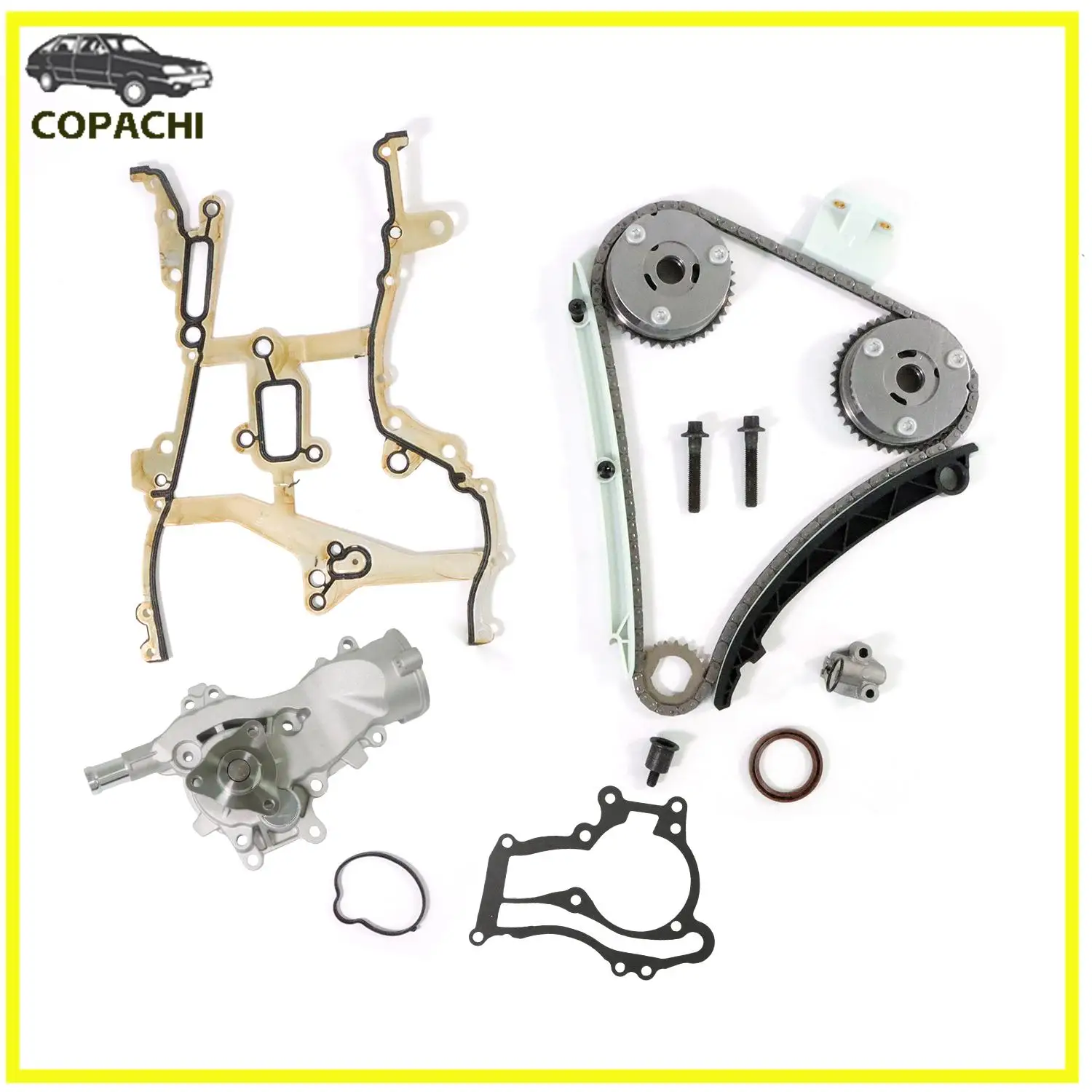 

1 комплект, комплект цепи ГРМ, водяной насос для 11-15 Chevrolet Sonic Cruze Buick Encore 1,4 л, автомобильные аксессуары, запасные части