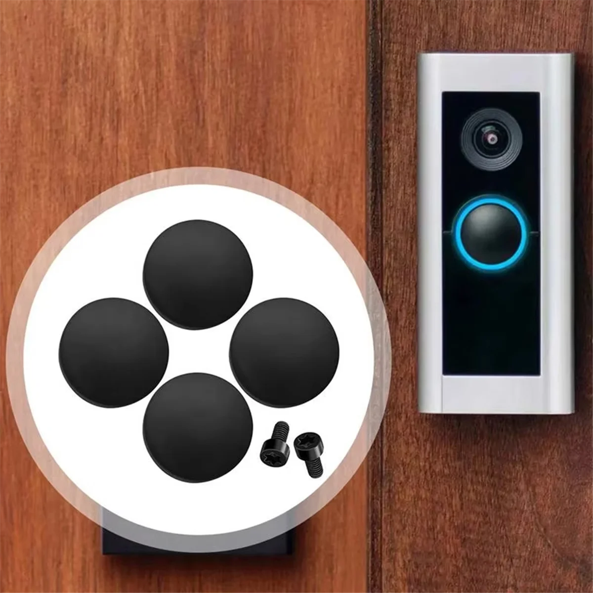 ABLP Pulsante di ricambio da 4 pezzi per Ring Doorbell Pro Correggi il tuo pulsante rotto e screpolato Accessori per campanello Sostituzione campanello