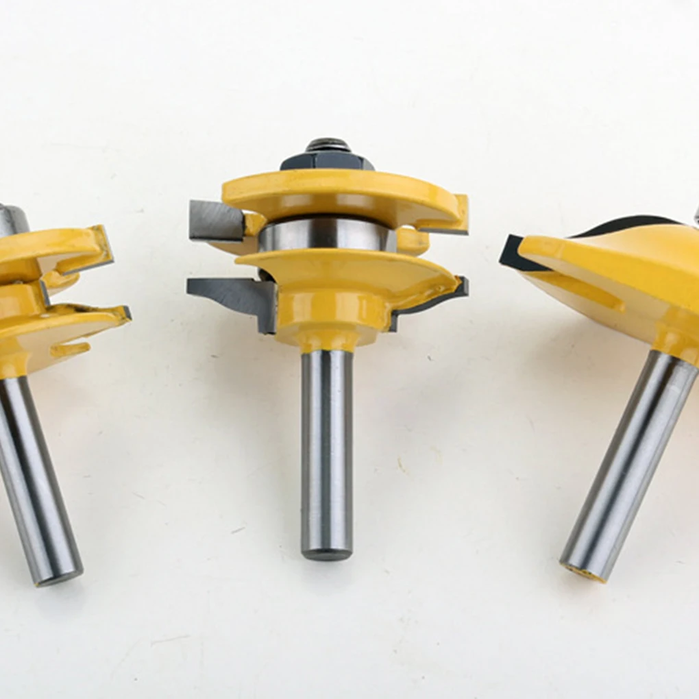 3pieces Precision Woodworking Router Bit Exquisite Craft And Easy To Impact-resistant Milling Cutter